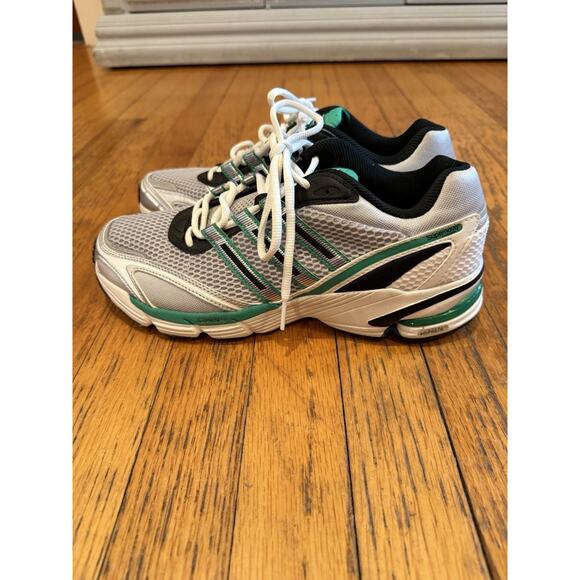 Adidas Supernova Cushion 7 IG1745 Matte Silver / Core Black / Surf Green Size 9 - Picture 3 of 10